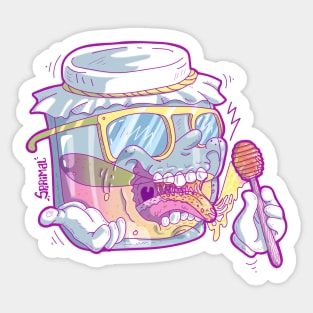 Awesome cool Honey jar Sticker